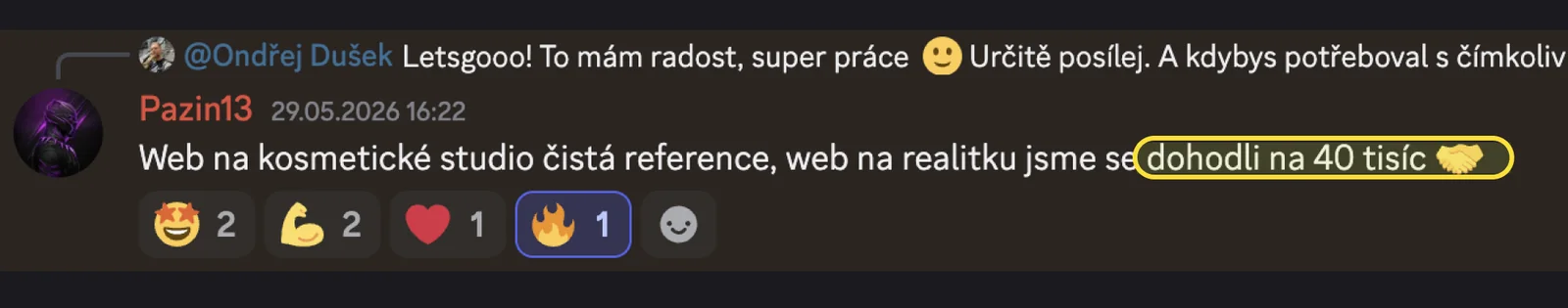 Zpráva studenta: web pro realitní kancelář domluvený za 40 tisíc